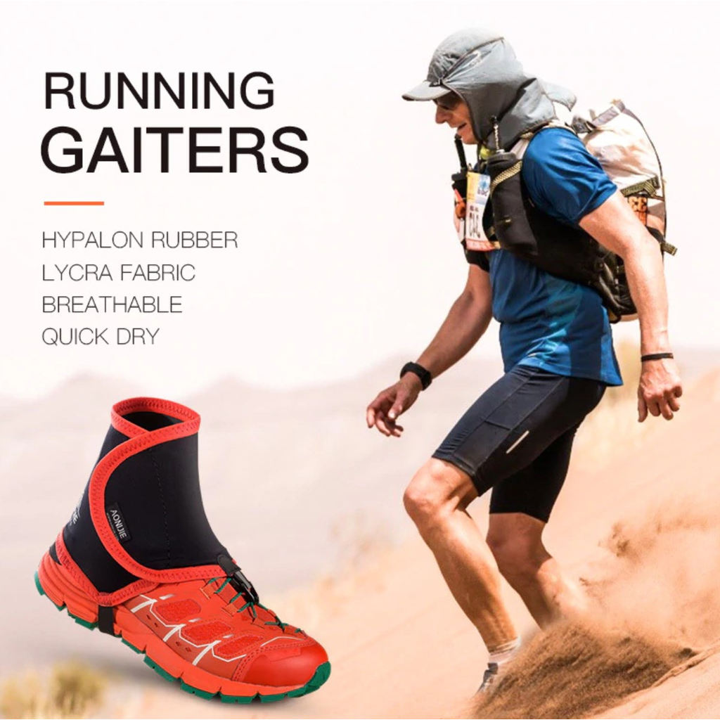 Low Trail Running Gaiters Protective Shoe Covers