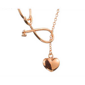 New Heart Shape Medical Professional Necklace