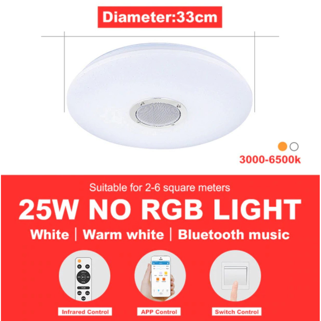 RGB Dimmable App Controled Bluetooth Music Light 