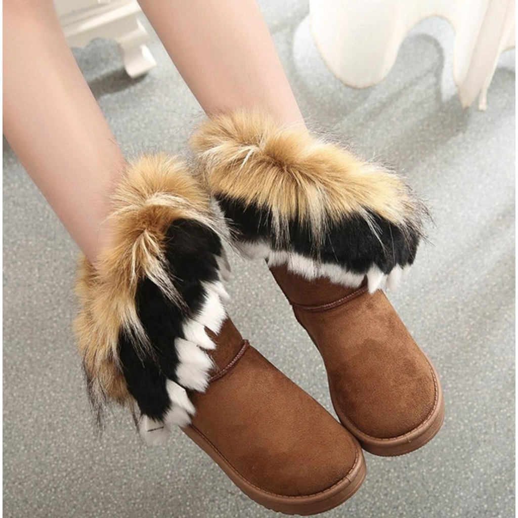 Warm Winter Womens Fur Boots