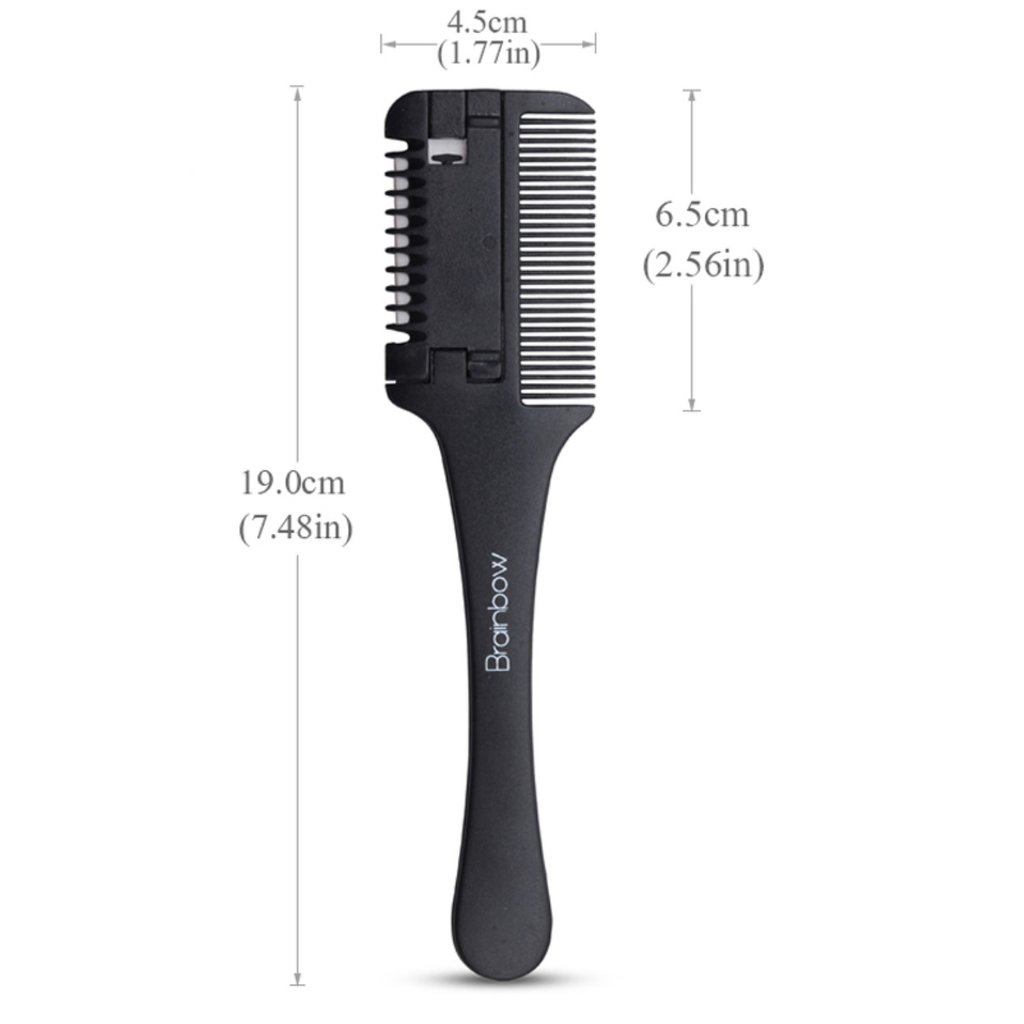 Professional Hair Cutting Comb with Razor Blade