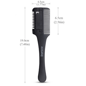 Professional Hair Cutting Comb with Razor Blade