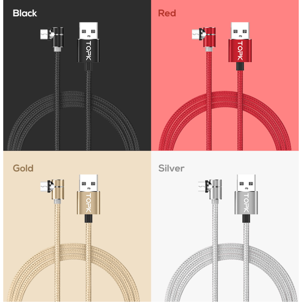Magnetic Micro USB Cable wih LED Light