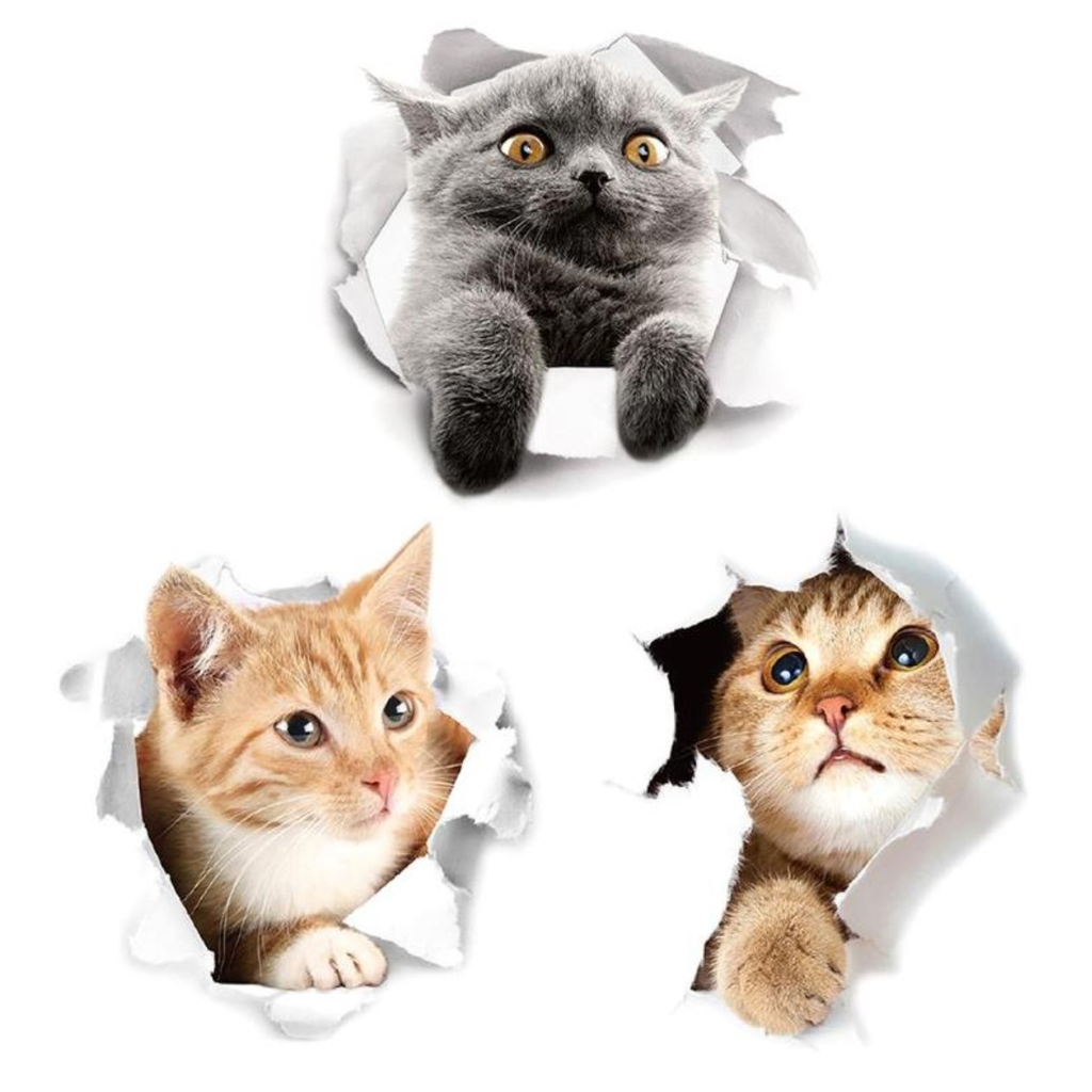 Cats 3D Sticker