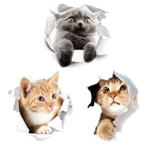 Cats 3D Sticker