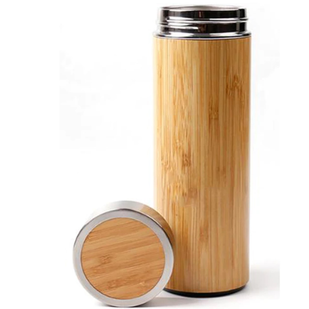 Bamboo Thermal Bottle for Tea/Coffee Outdoor