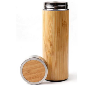 Bamboo Thermal Bottle for Tea/Coffee Outdoor