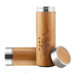 Bamboo Thermal Bottle for Tea/Coffee Outdoor