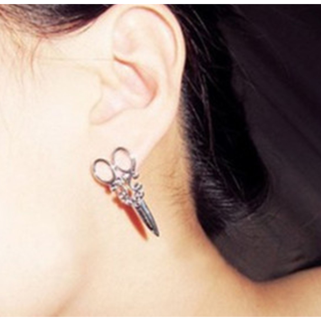 Small Scissors Ear Ring