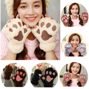 Cat Fingerless Gloves