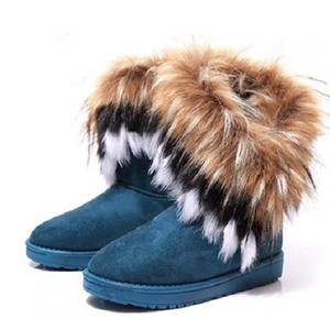 Warm Winter Womens Fur Boots