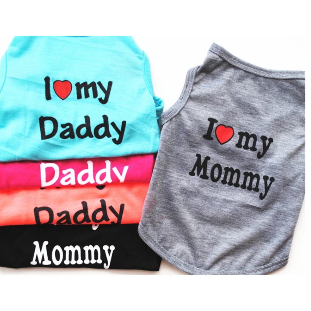 I love my mommy daddy Puppy T Shirt