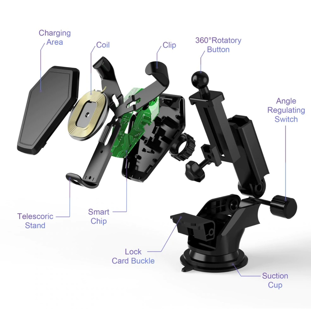 Car Mount Wireless Charger and Holder