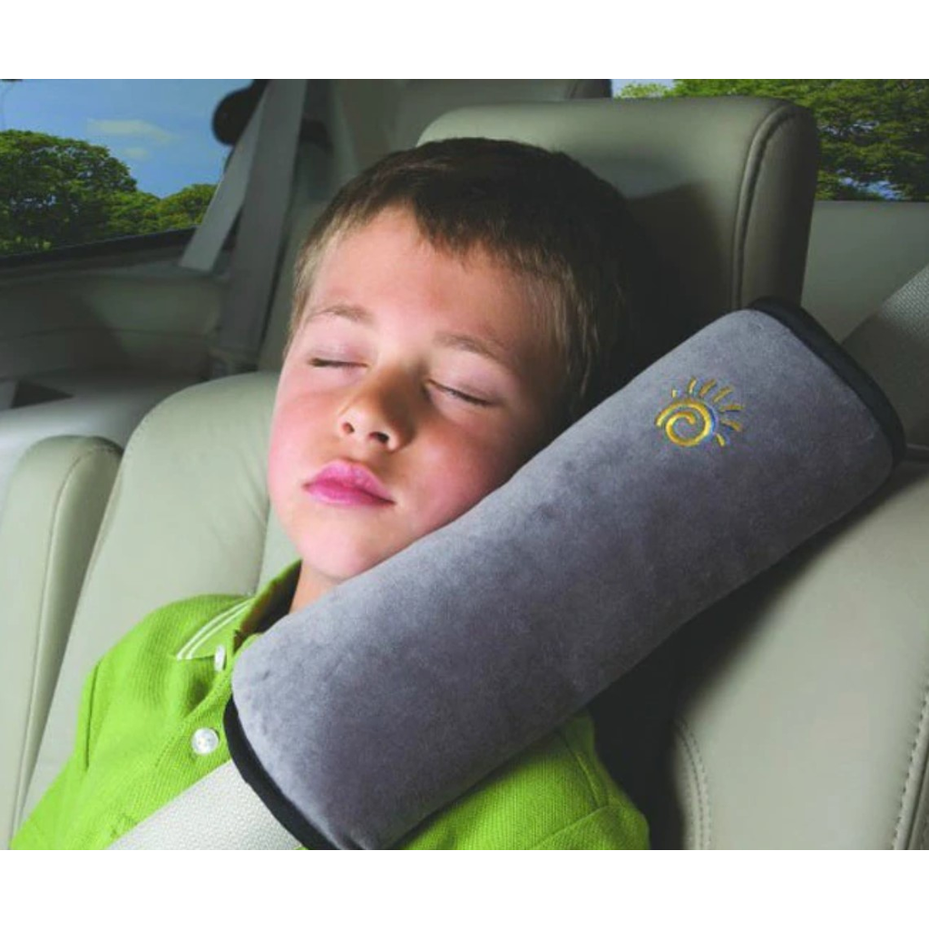 Kids' Car Seat Belt Shoulder Support and Headrest Safety Cushion