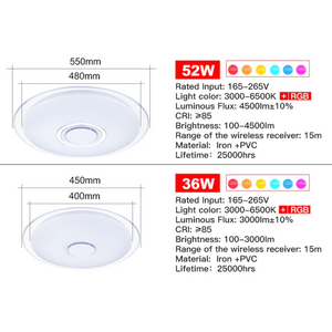 RGB Dimmable App Controled Bluetooth Music Light 