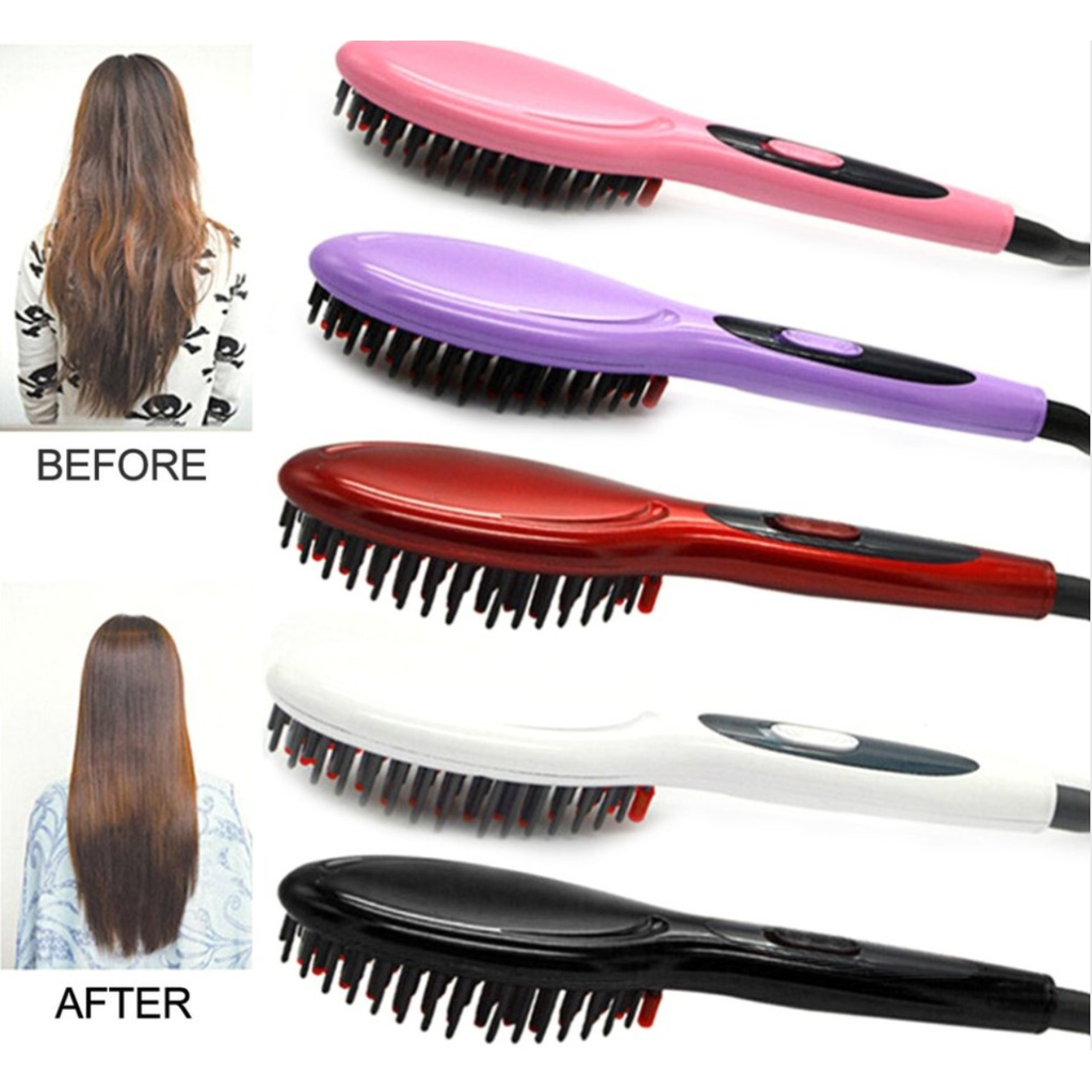 Electric Hair Straightening Brush