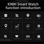 Wifi Enabled 1.2GHz Dual Core 4G Fitness Tracking Smart Watch