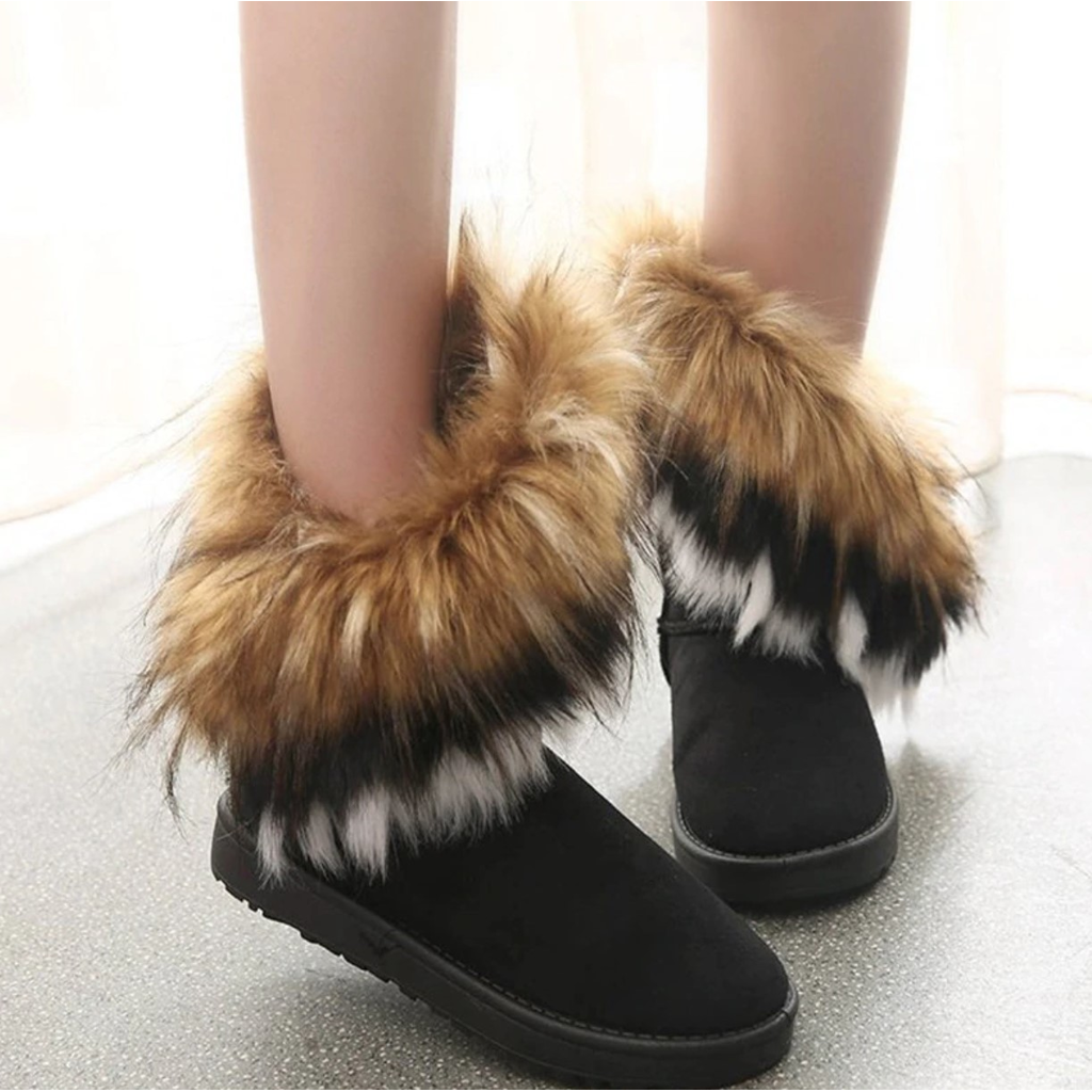 Warm Winter Womens Fur Boots