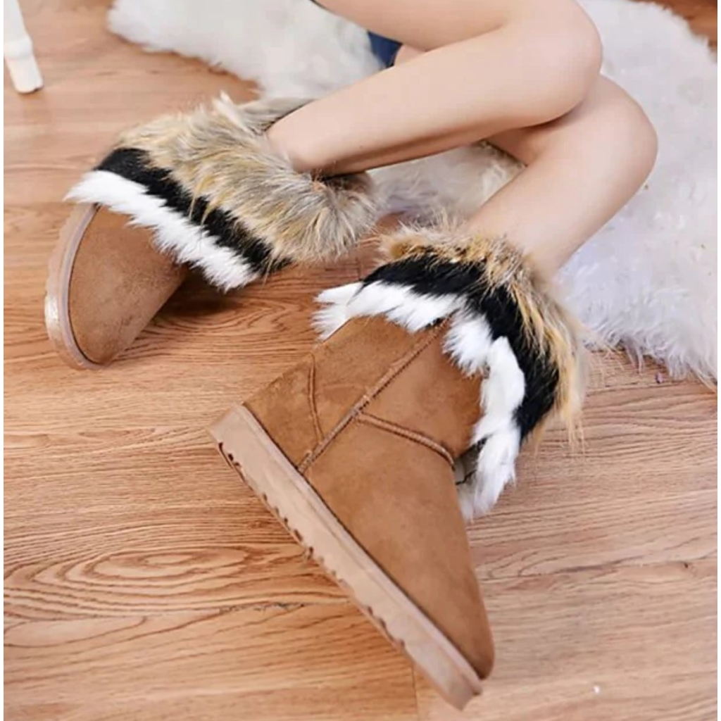 Warm Winter Womens Fur Boots